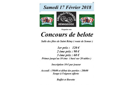 Concours de belote